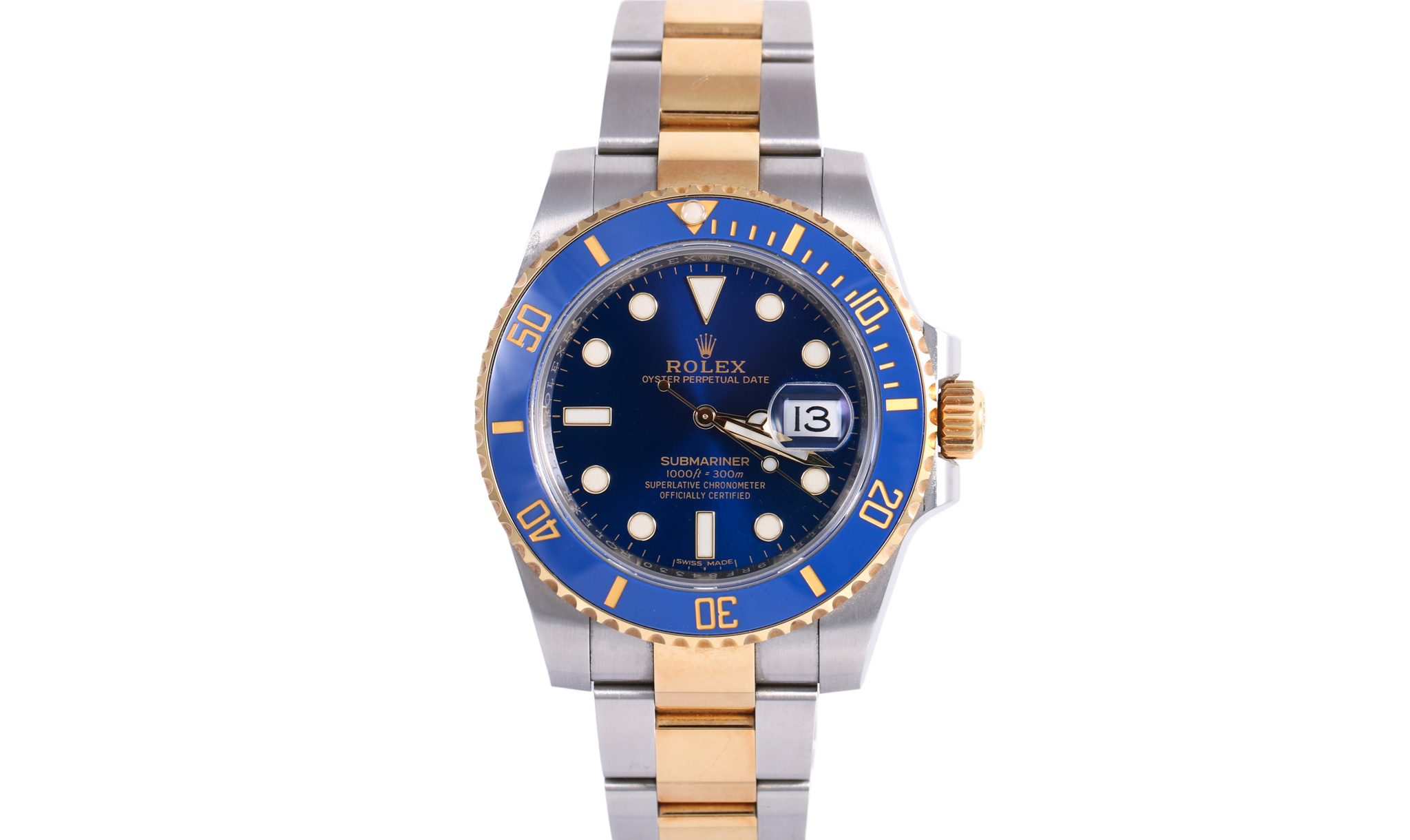 2018 Rolex Submarine Date 40mm - 116613LB (Bluesy)