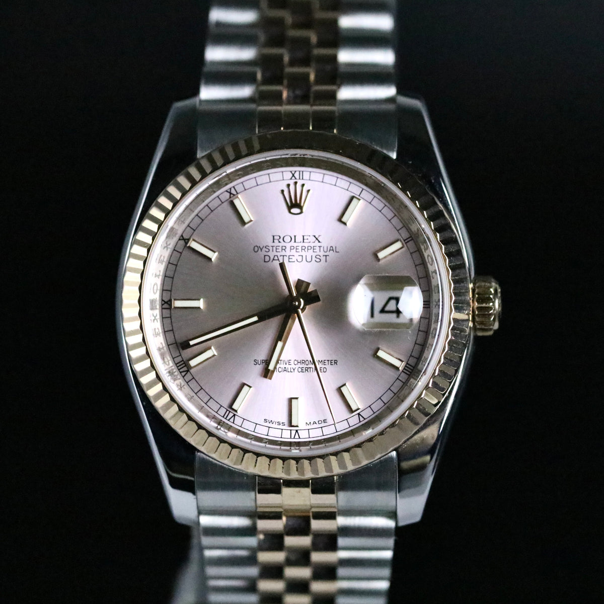 2005 Rolex 116231 Datejust 36mm Hidden Clasp with Box and RSC