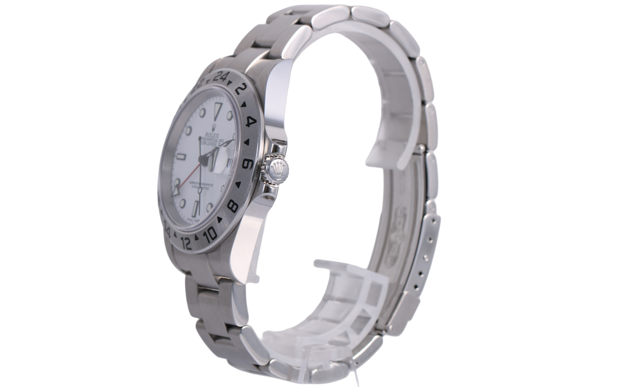 2005 Rolex Explorer II 40mm No Holes Case - 16570 (White)