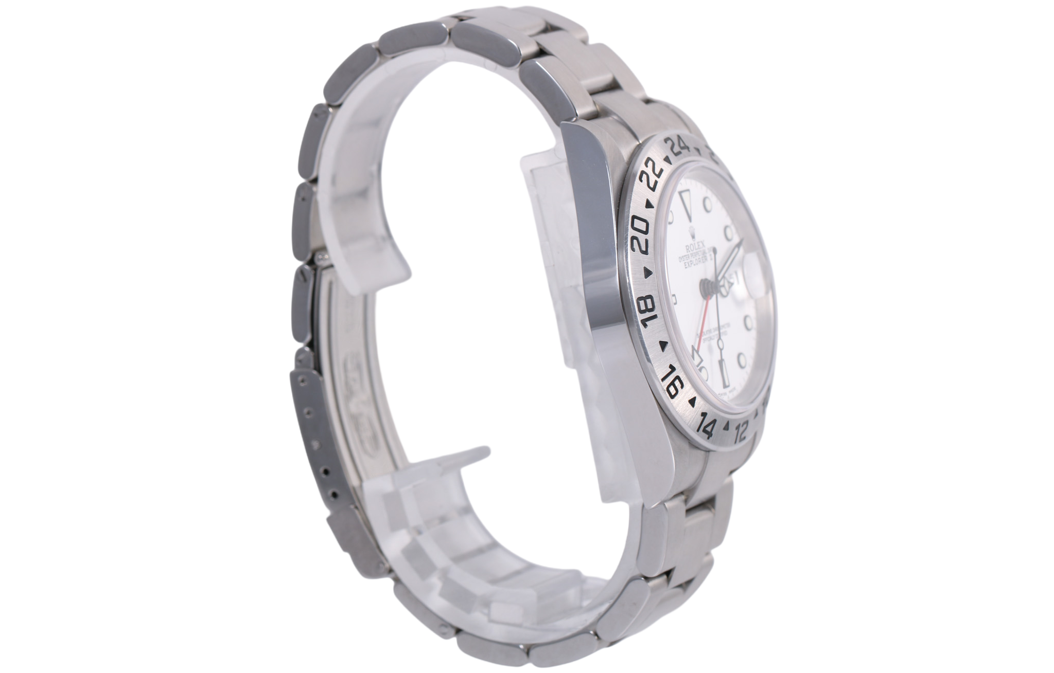 2005 Rolex Explorer II 40mm No Holes Case - 16570 (White)