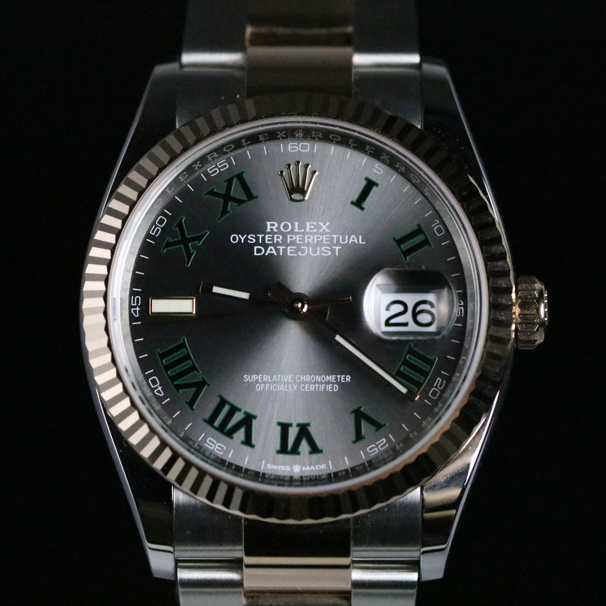 MINT 2023 Rolex 126231 Datejust 36mm Wimbledon Dial with Box & Papers