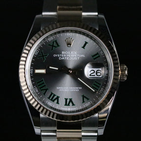 MINT 2023 Rolex 126231 Datejust 36mm Wimbledon Dial with Box & Papers