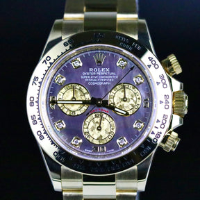 2021 Rolex 116508 Daytona Factory Black MOP Diamond Dial with Box & Papers