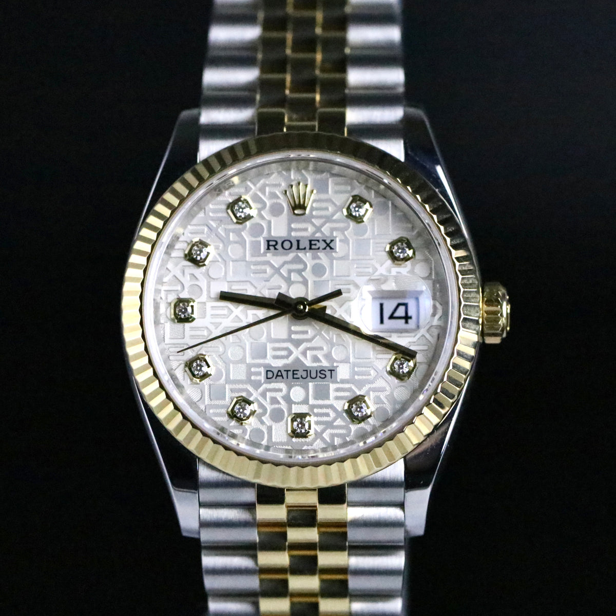 2021 Rolex 126233 Datejust 36mm Factory White Computer Diamond Dial with Box & Papers