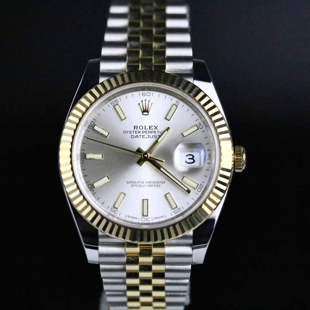 2016 Rolex 126333 Datejust 41mm Silver Dial with Box & Papers