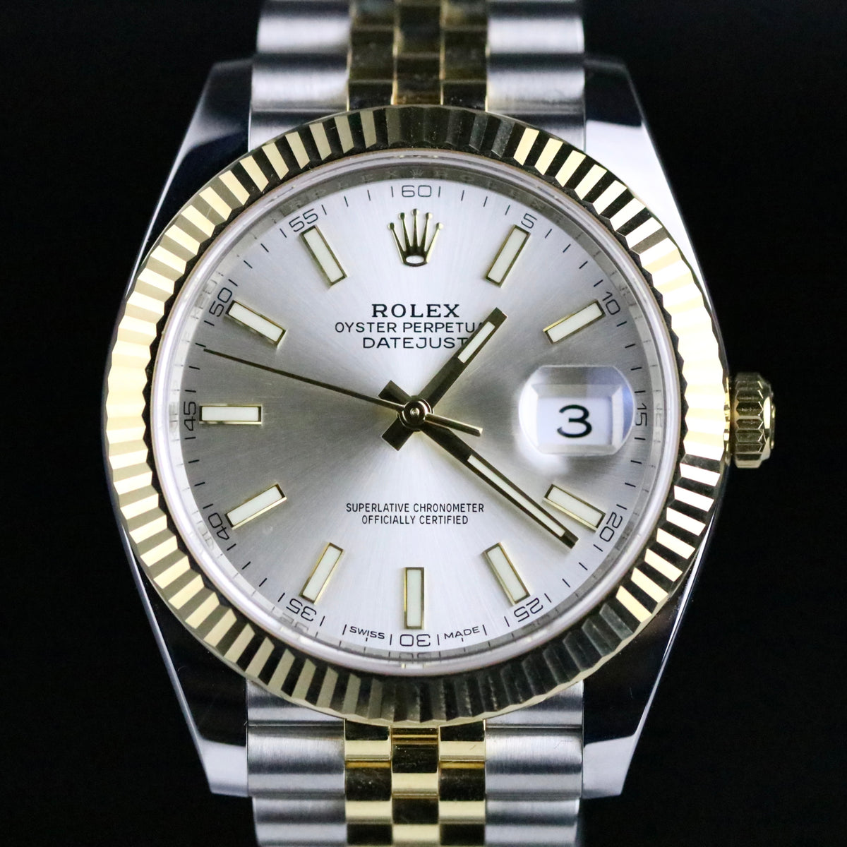 2016 Rolex 126333 Datejust 41mm Silver Dial with Box & Papers