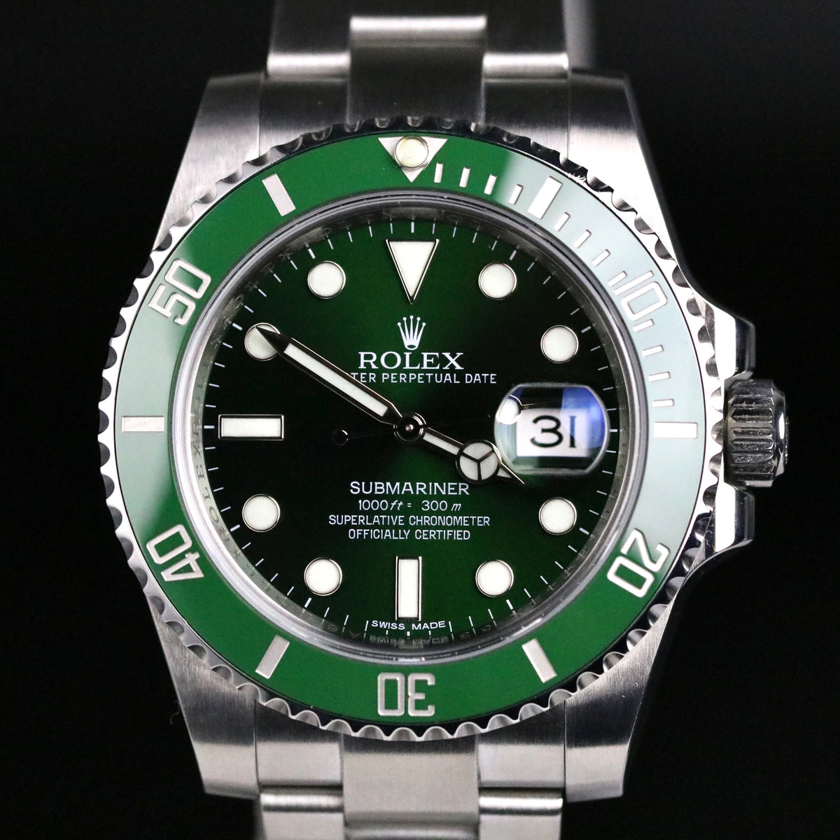 2015 Rolex 116610LV Submariner "Hulk" with Box & Papers