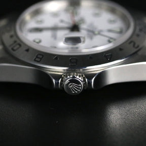 2007 Rolex 16570 Explorer II "Polar" 3186 Movement Inner Bezel Engraved