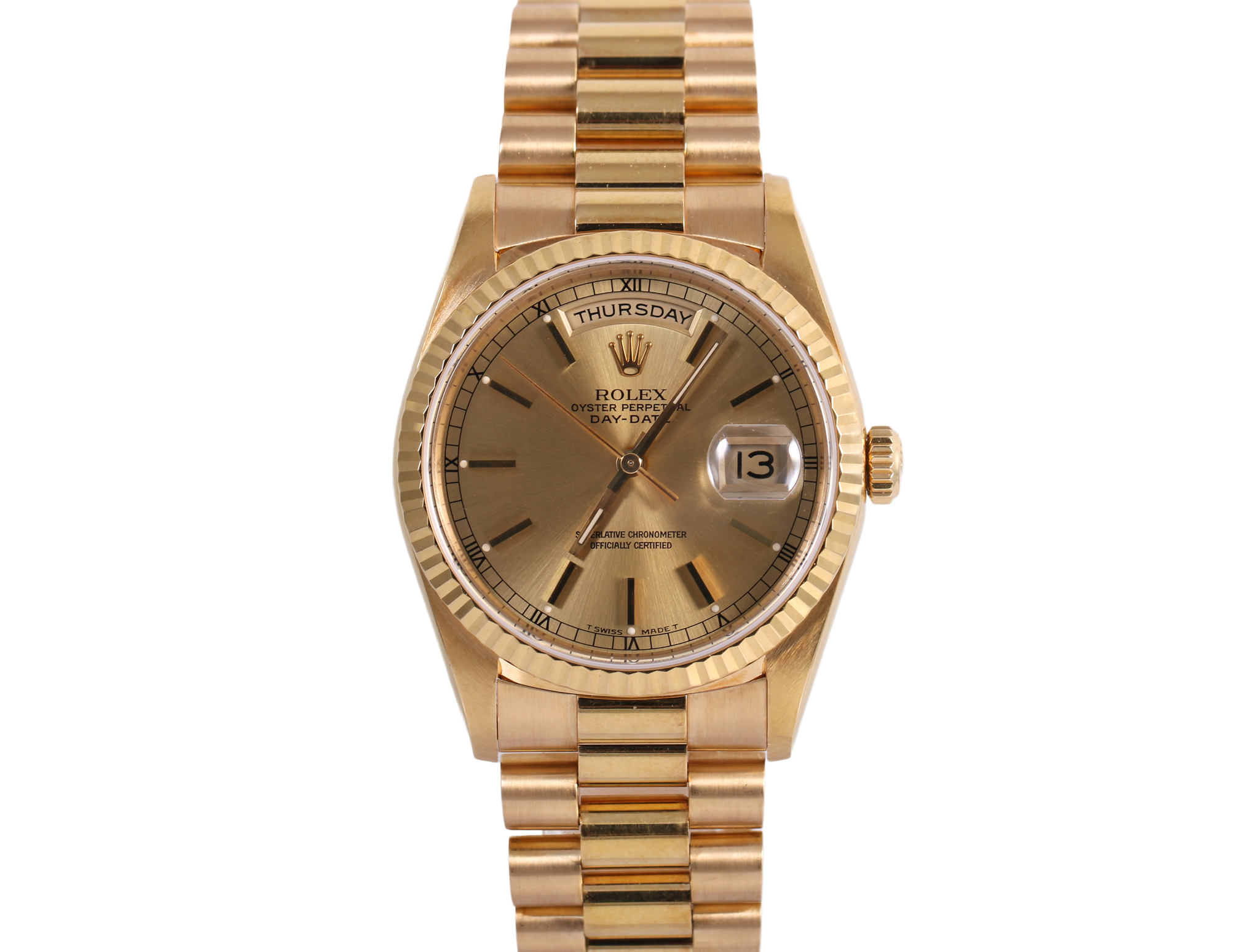 1993 Rolex Day-Date 36mm - 18238 (Champagne)