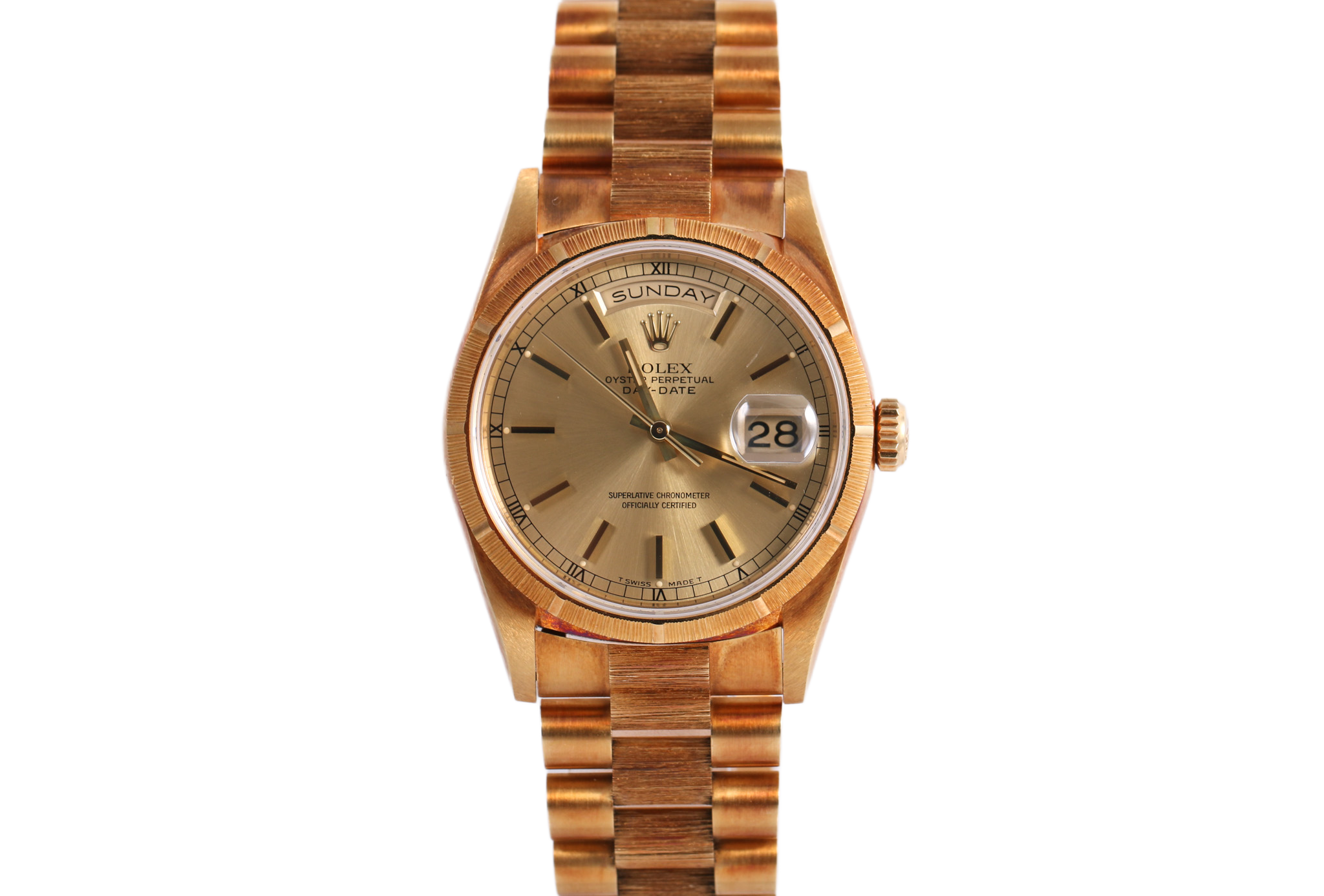 UNPOLISHED 1993 Rolex Day-Date 36mm - 18248 (Champagne)