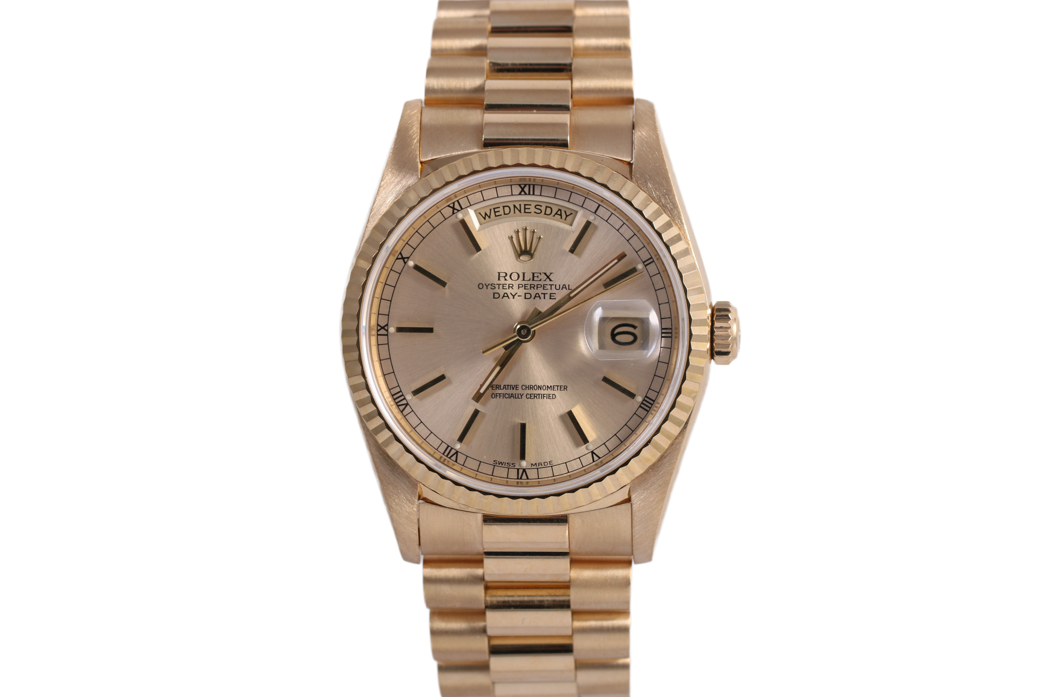 1991 Rolex Day-Date 36mm - 18238 (Silver)