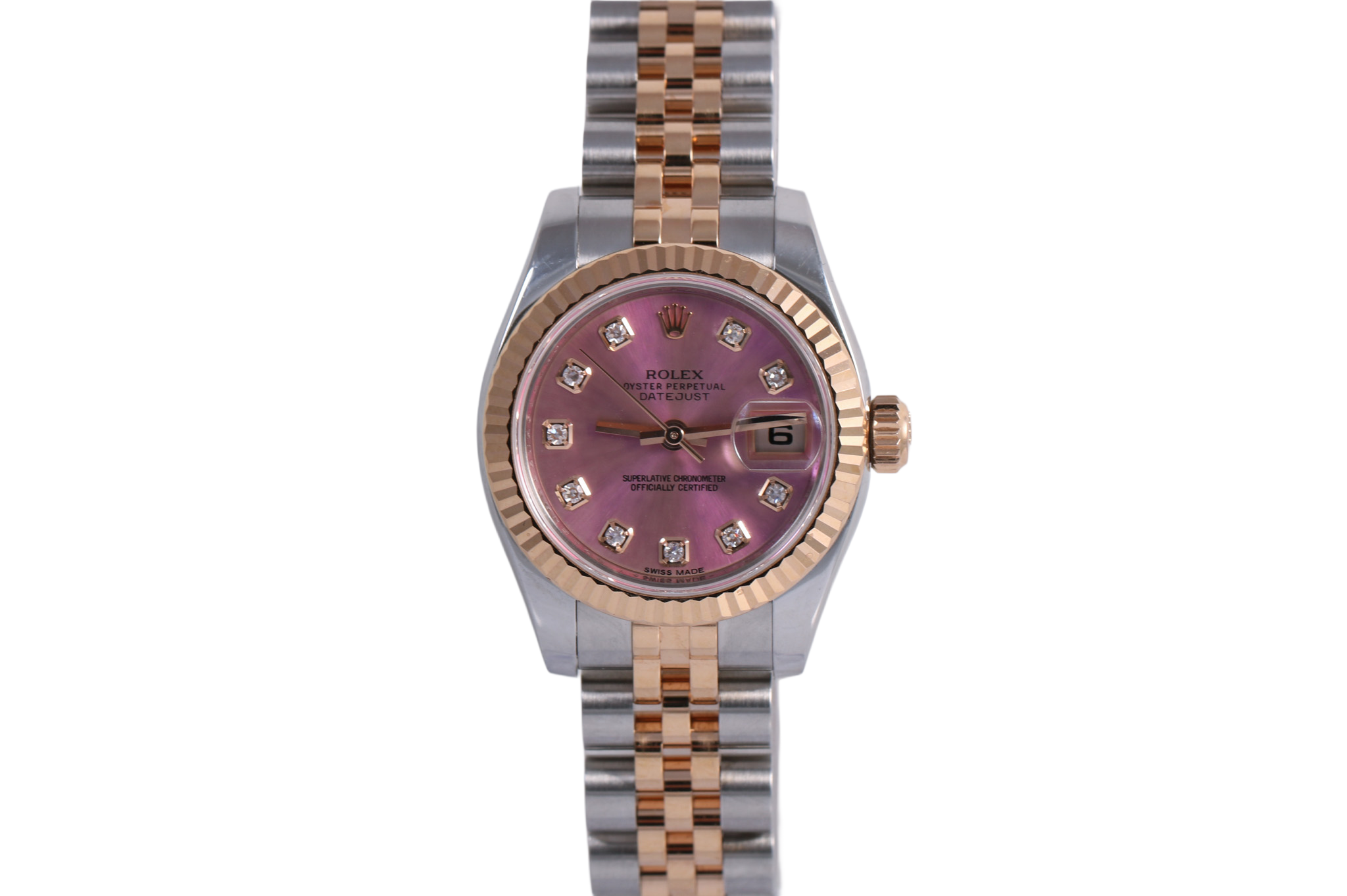 2010s Rolex Datejust 26mm Jubilee - 179171 (Pink Diamond)