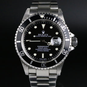 2000 Rolex 16610 Submariner Holes Case SEL with Box & Papers