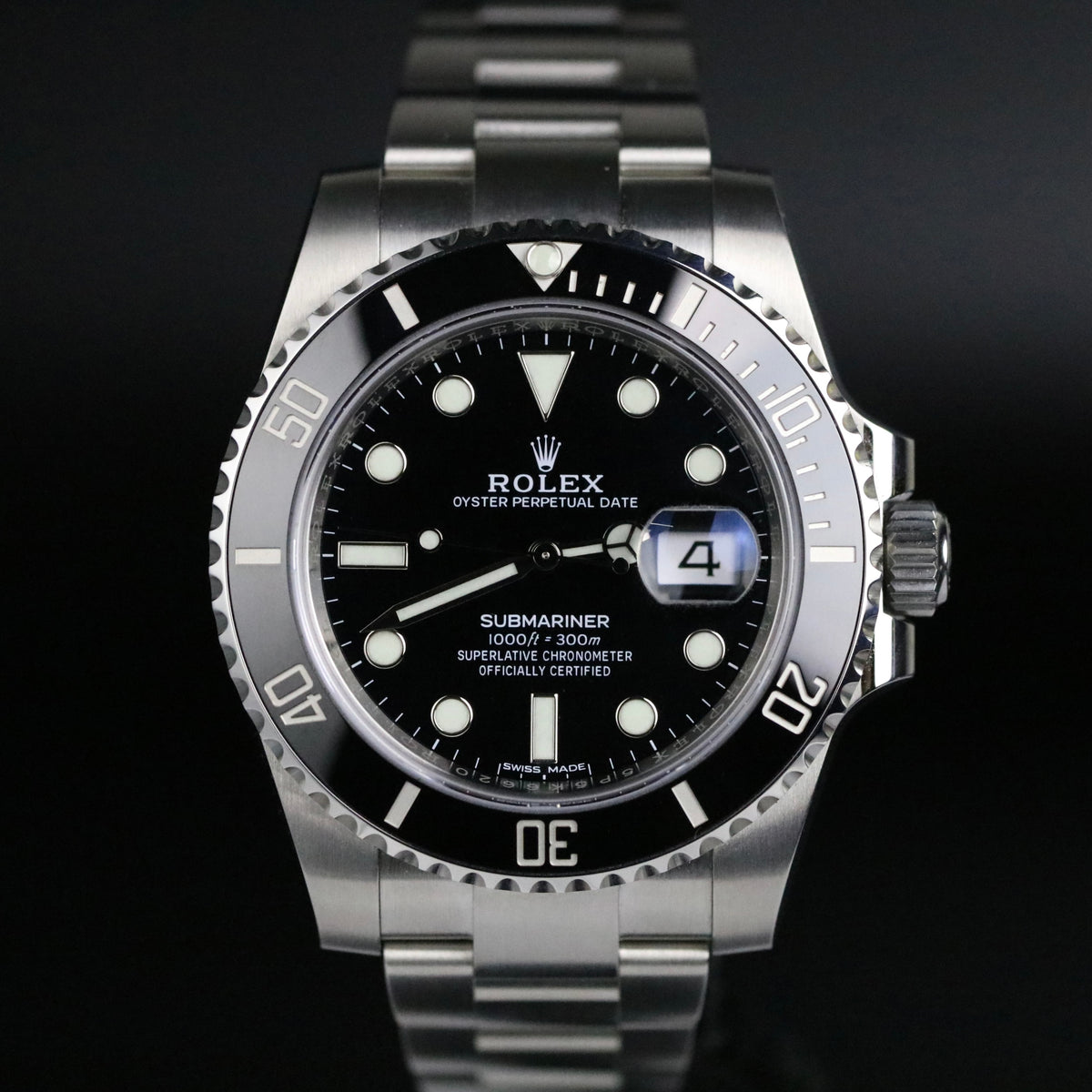 2020 Rolex 116610LN New Style Card Ceramic Submariner with Box & Papers