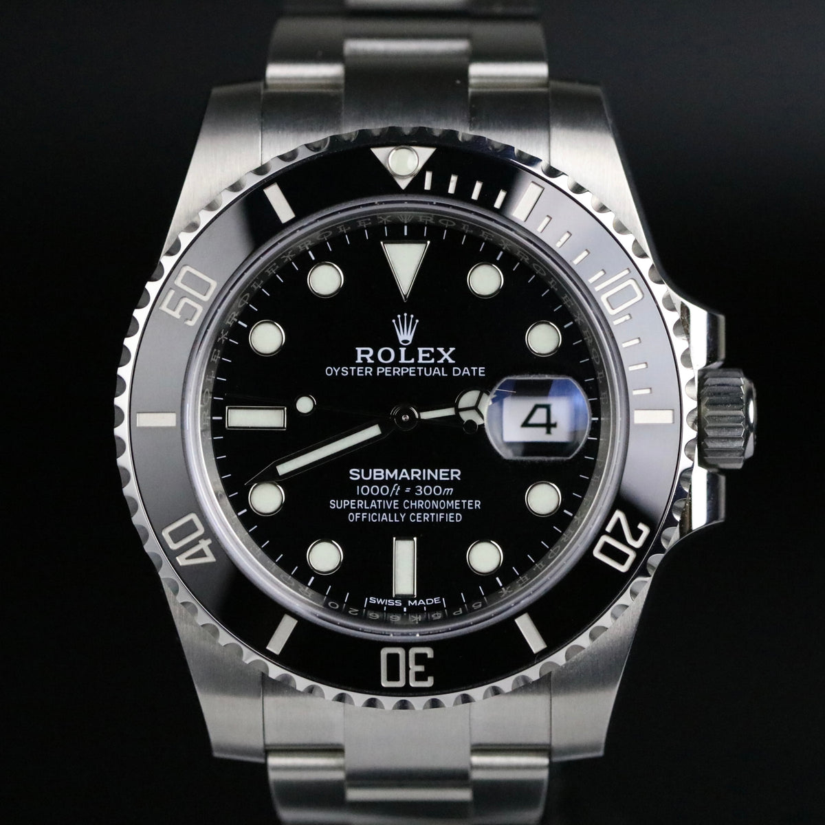 2020 Rolex 116610LN New Style Card Ceramic Submariner with Box & Papers