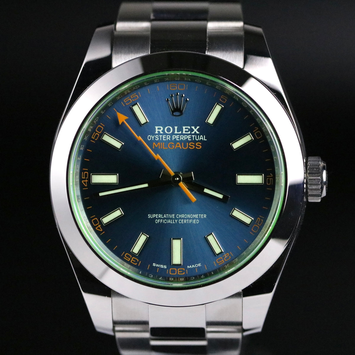 2022 Rolex 116400GV Milgauss "Z-Blue" with Box & Papers