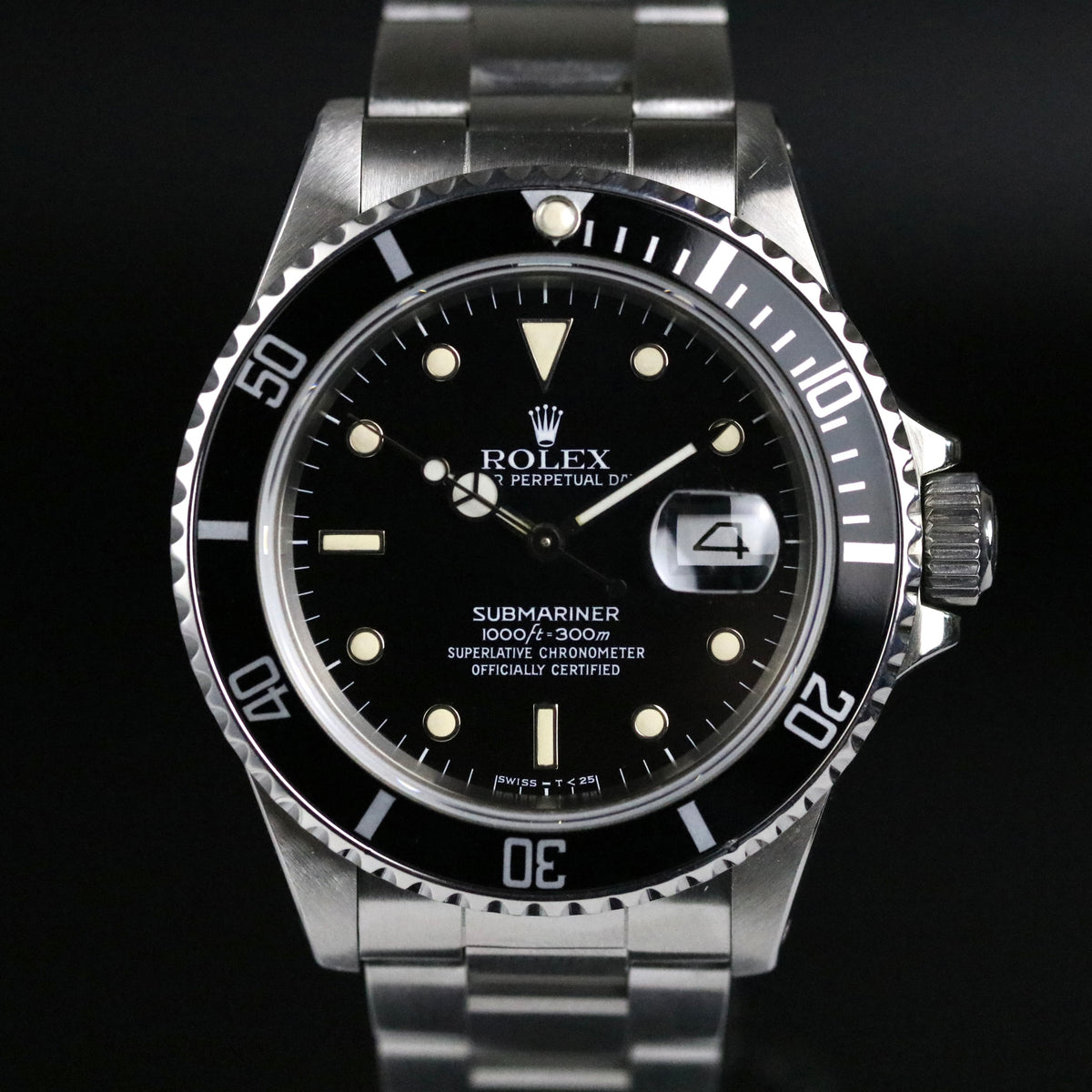 1987 Rolex 16800 Submariner with Box & Papers