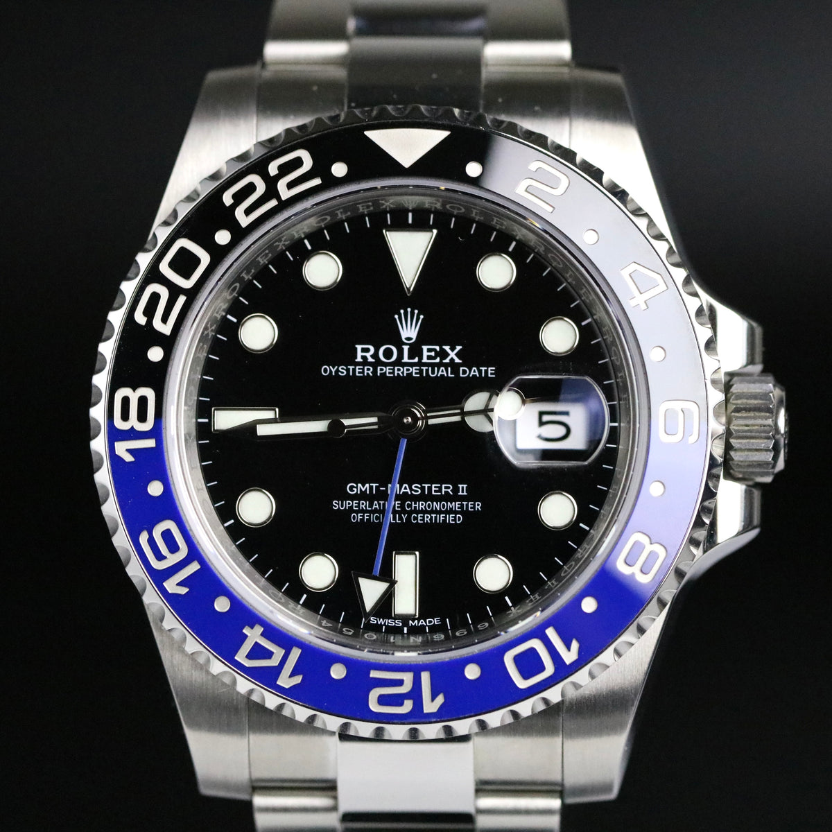 2016 Rolex 116710BLNR GMT-MASTER II "Batman" with Box & Papers