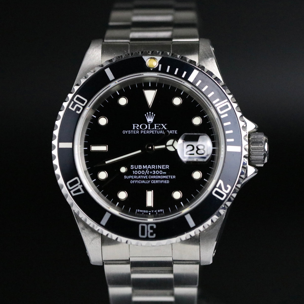 1991 Rolex 16610 Submariner Service Hands with Box & Paper, RSC(2015)
