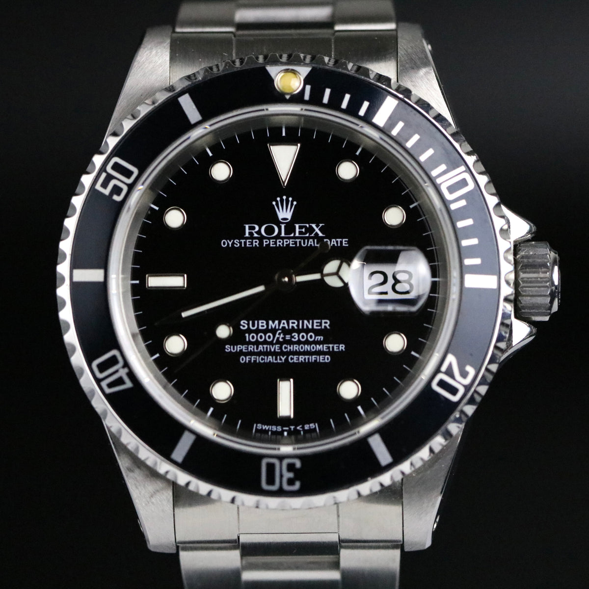 1991 Rolex 16610 Submariner Service Hands with Box & Paper, RSC(2015)