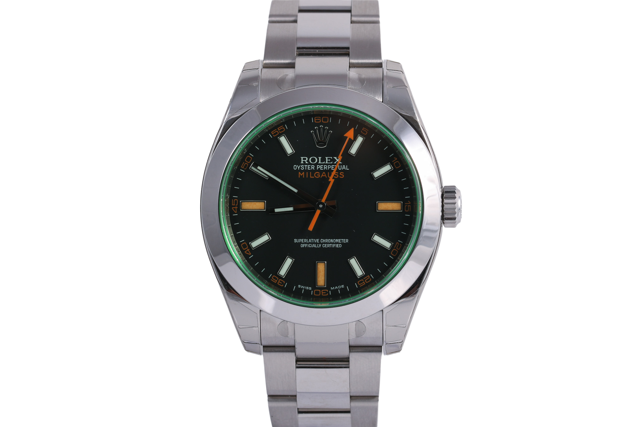 UNWORN FULL STICKER FULL 2007 Rolex Milgauss 40mm - 116400GV (Black)