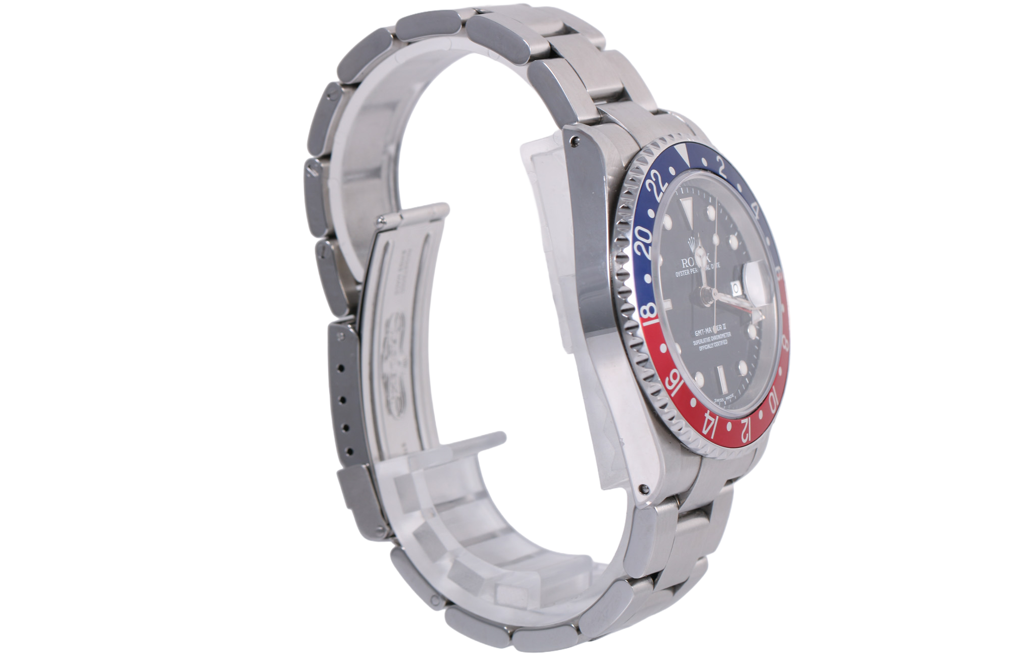 2000 Rolex GMT-Master II 40mm Solid End Links - 16710 (Pepsi)