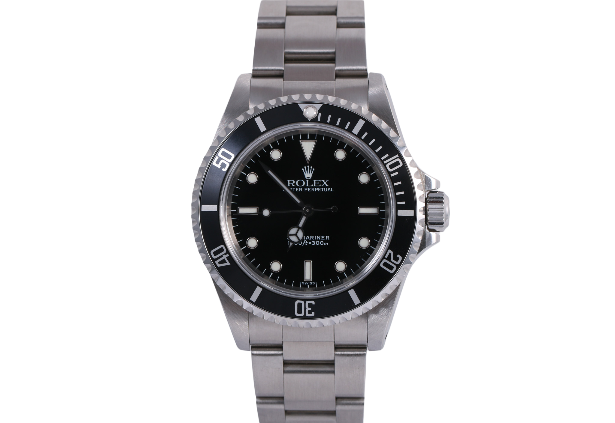 Unpolished 1997 Rolex Submariner No-Date 40mm - 14060 (Swiss Only Dial)