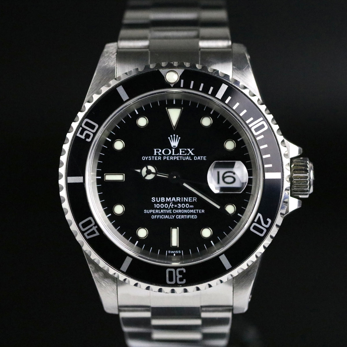 1999 Rolex 16610 Submariner with Box & Paper