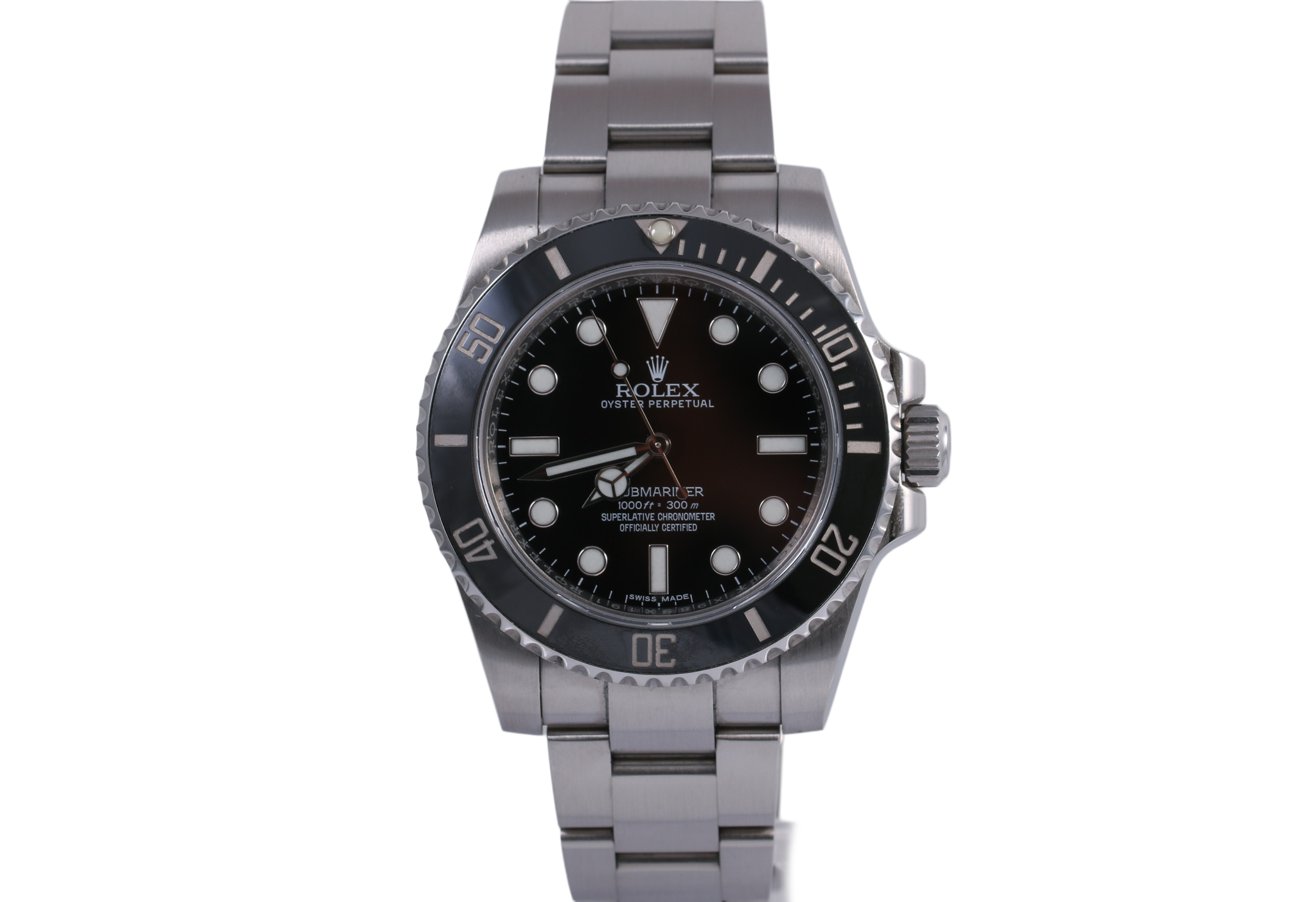 2016 Rolex Submariner No-Date 40mm - 114060 (Black)
