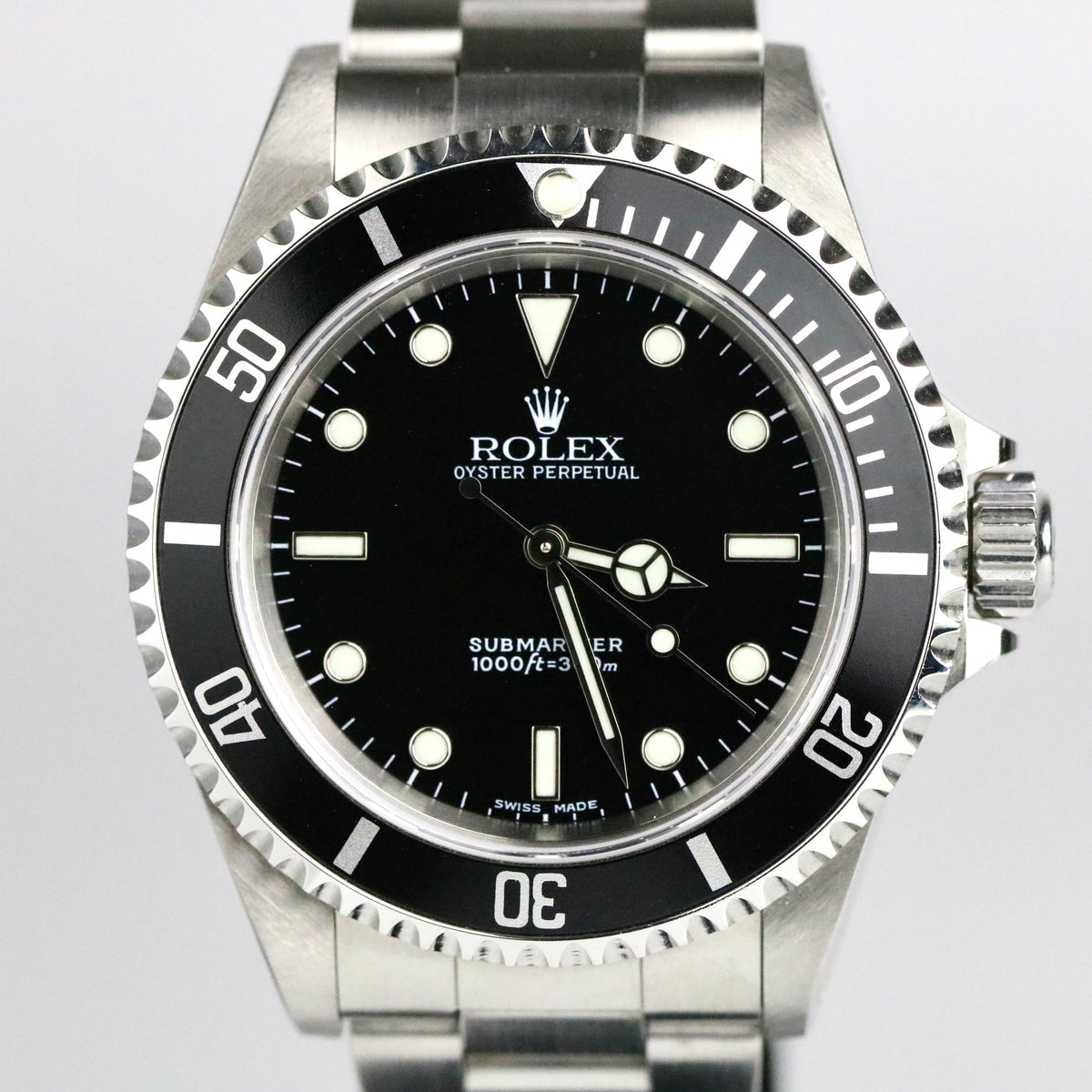 2001 Rolex 14060M No-Date Submariner with Box & Papers