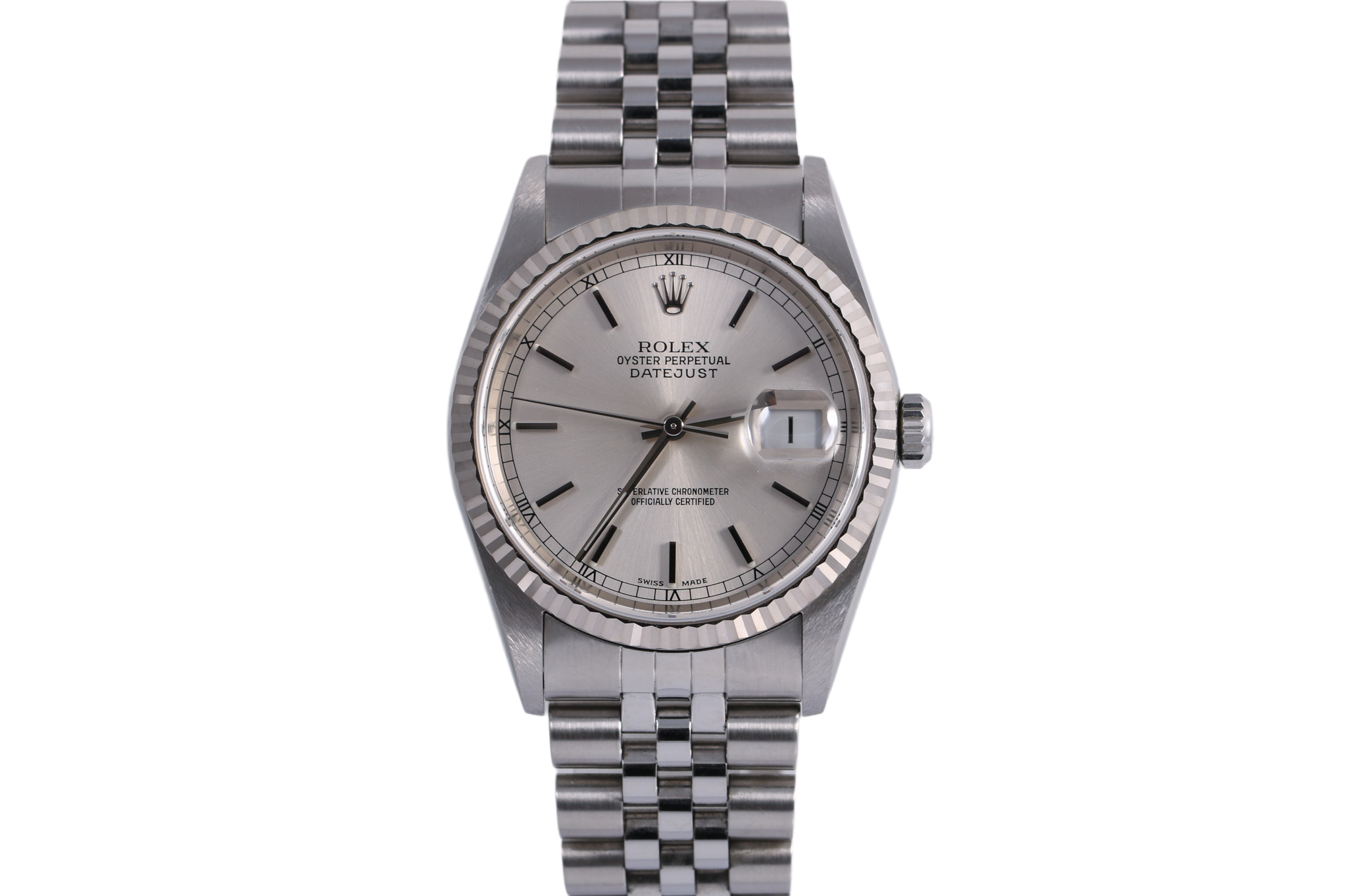2001 Rolex Datejust 36mm - 16234 (Silver)