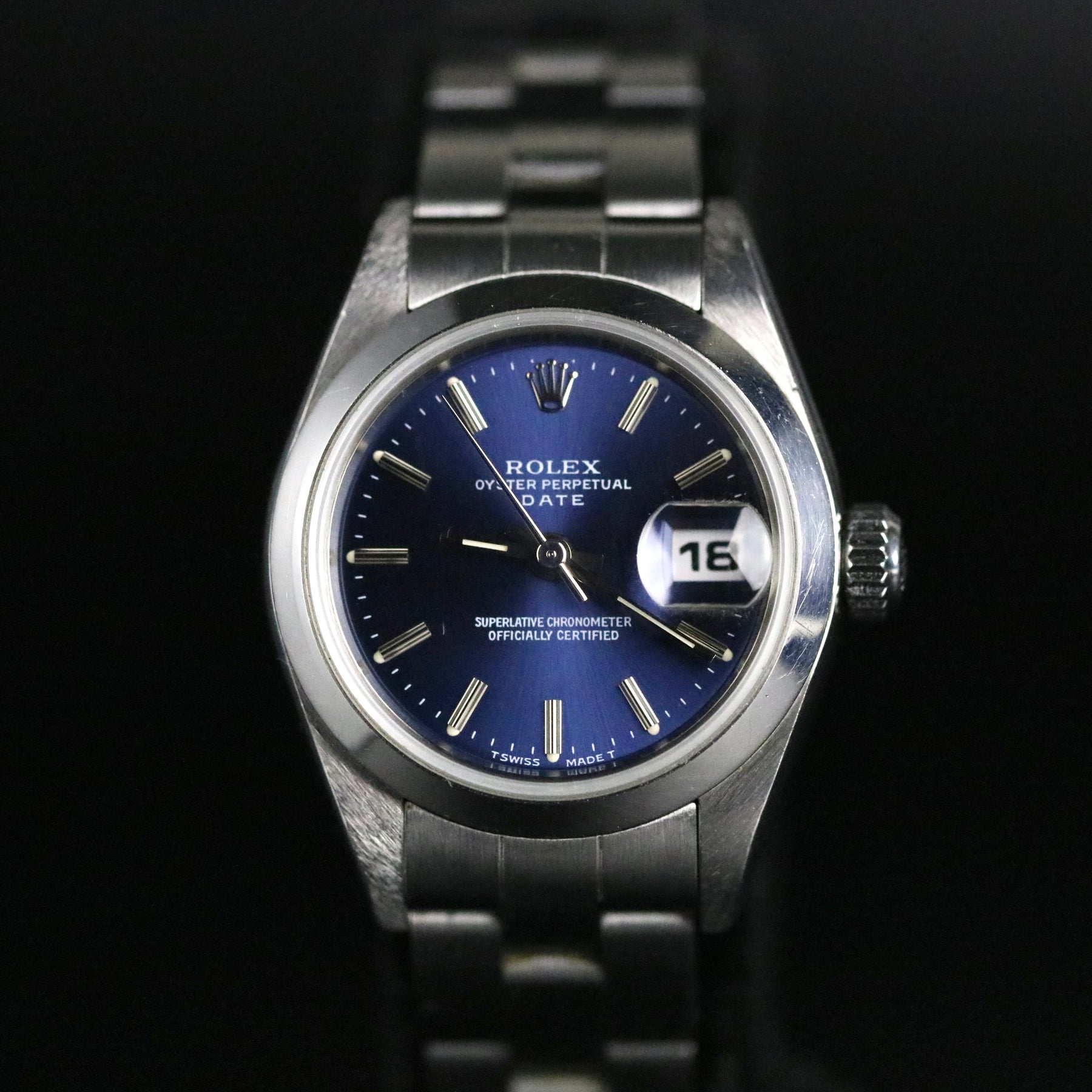 1997 Rolex 69160 Datejust 26mm Blue Dial with Box & Papers