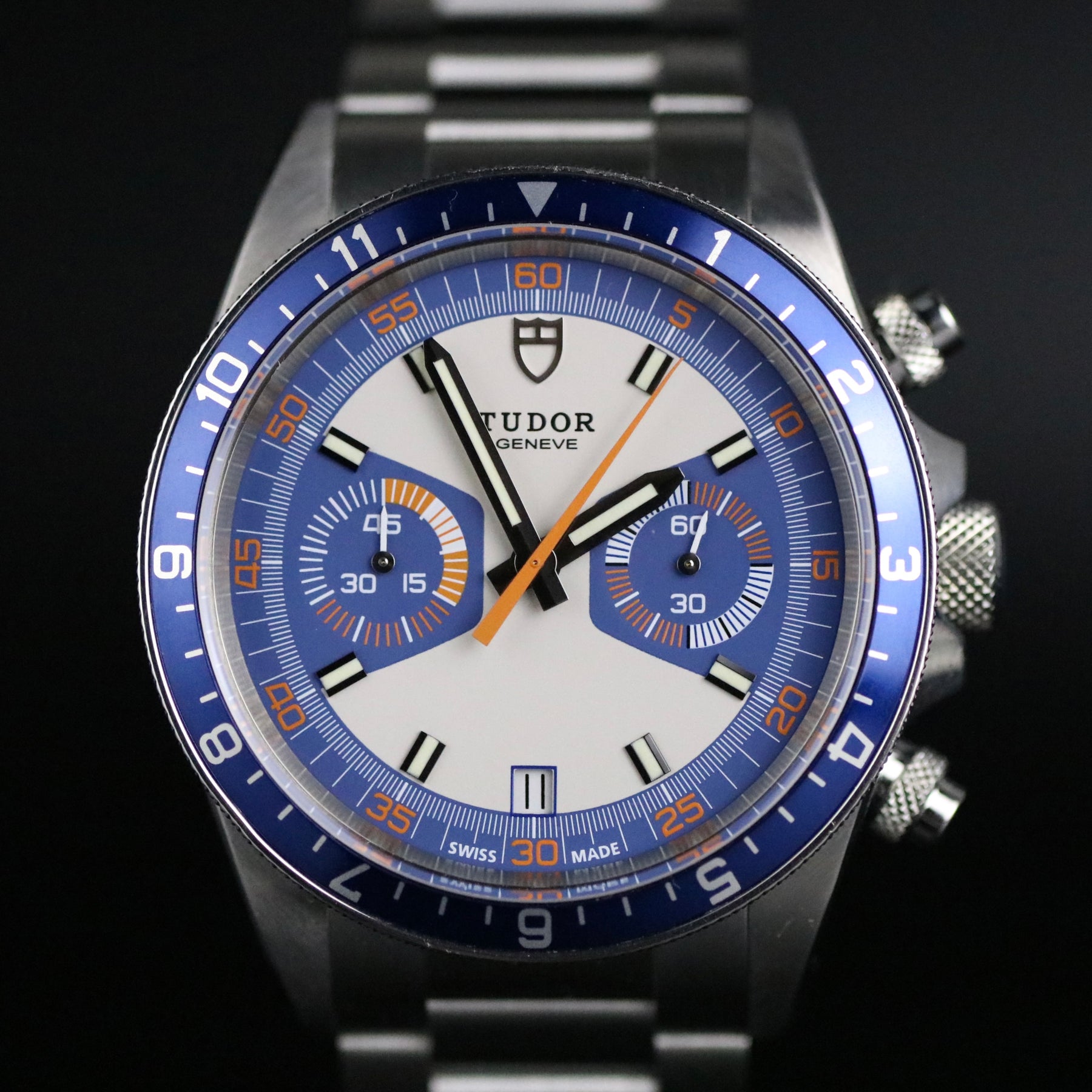 2019 Tudor 70330B Heritage Chrono Blue with Box & Papers