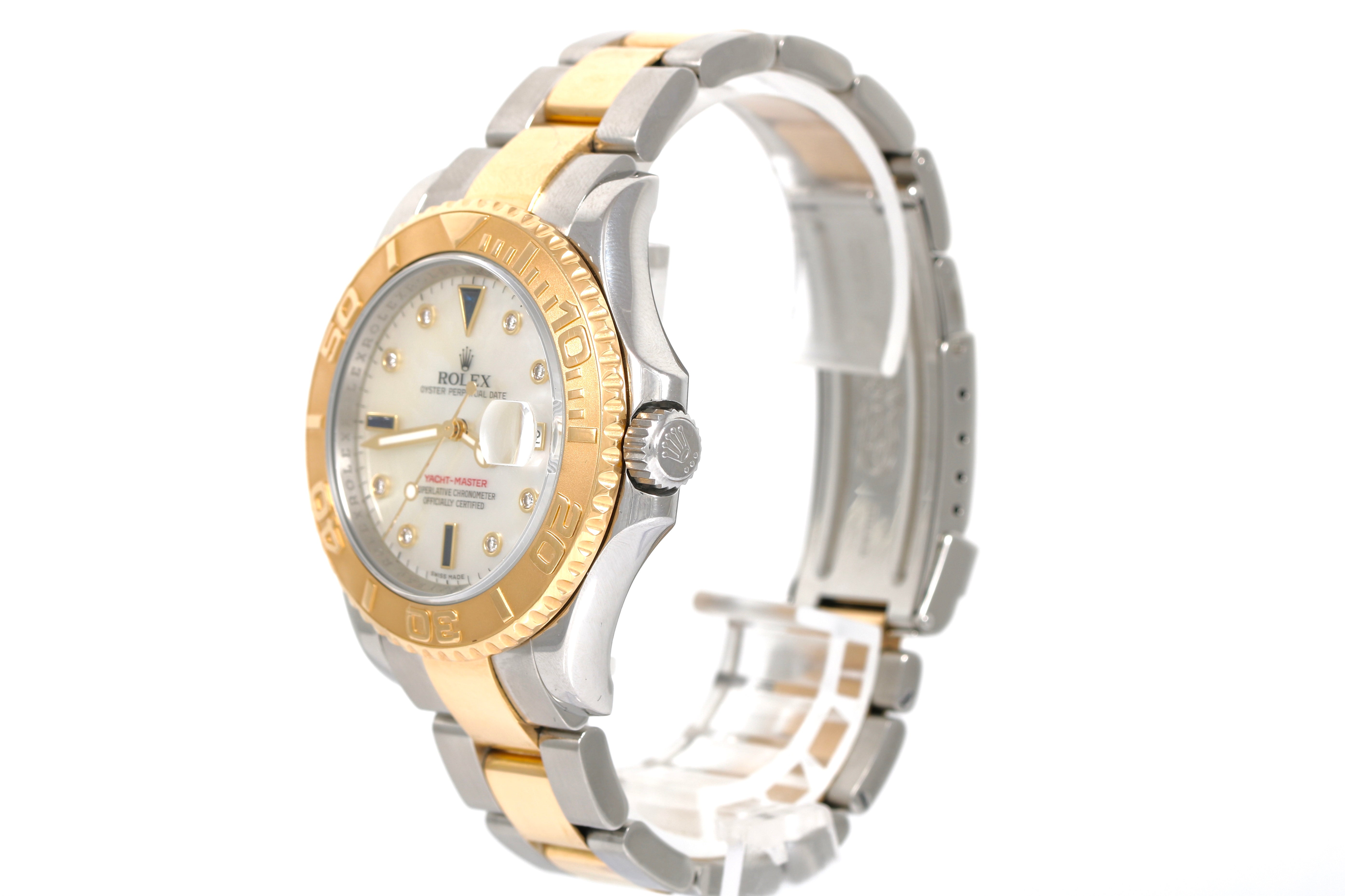 2013 Rolex Yachtmaster 40mm - 16623 (Factory MOP Serti Dial)