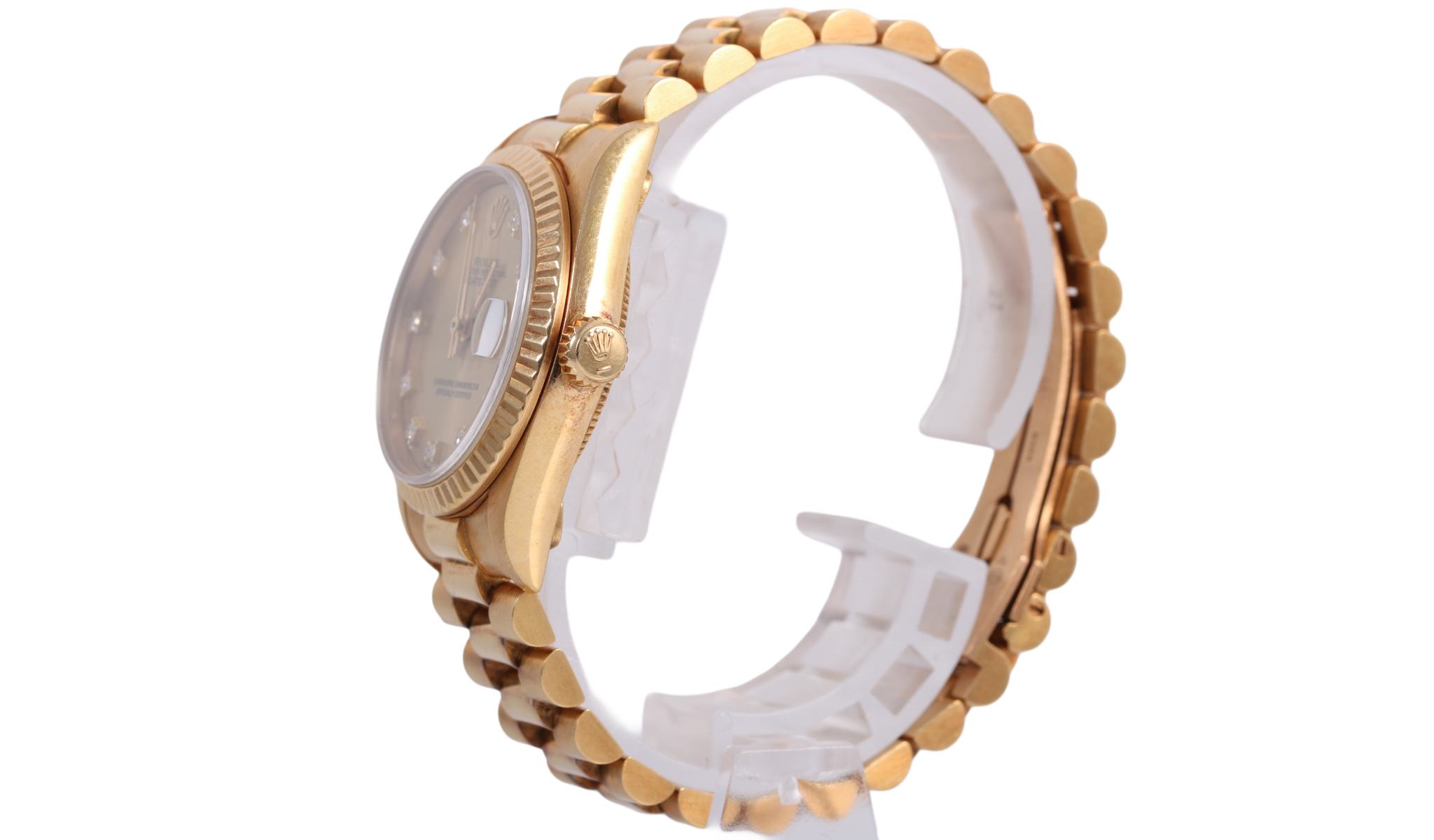 1987 Rolex Datejust 31mm - 68278 (Factory Champagne Diamond)