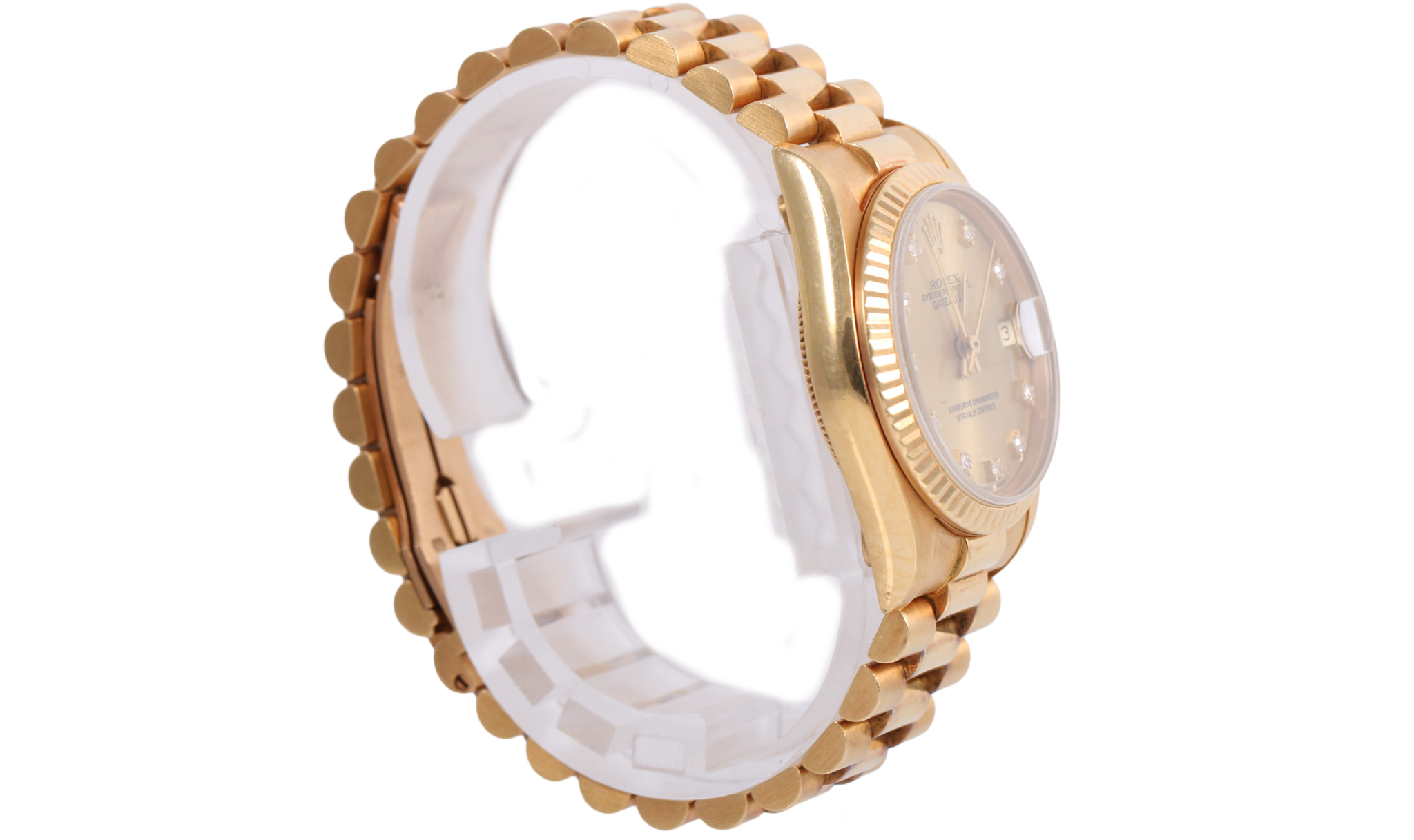 1987 Rolex Datejust 31mm - 68278 (Factory Champagne Diamond)