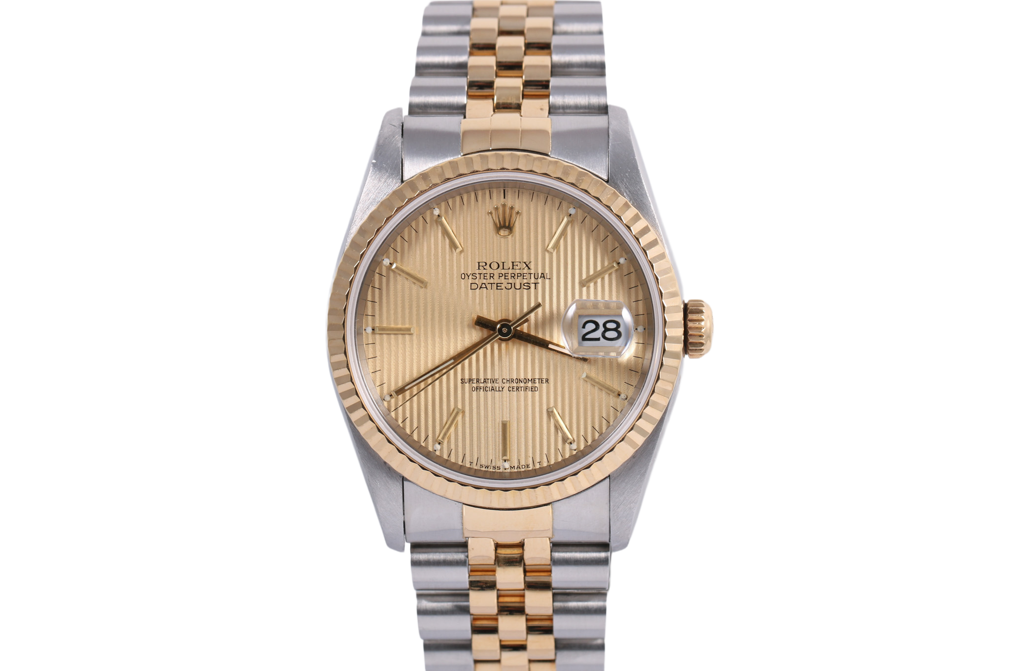 1997 Rolex Datejust 36mm - 16233 (Champagne Tapestry)