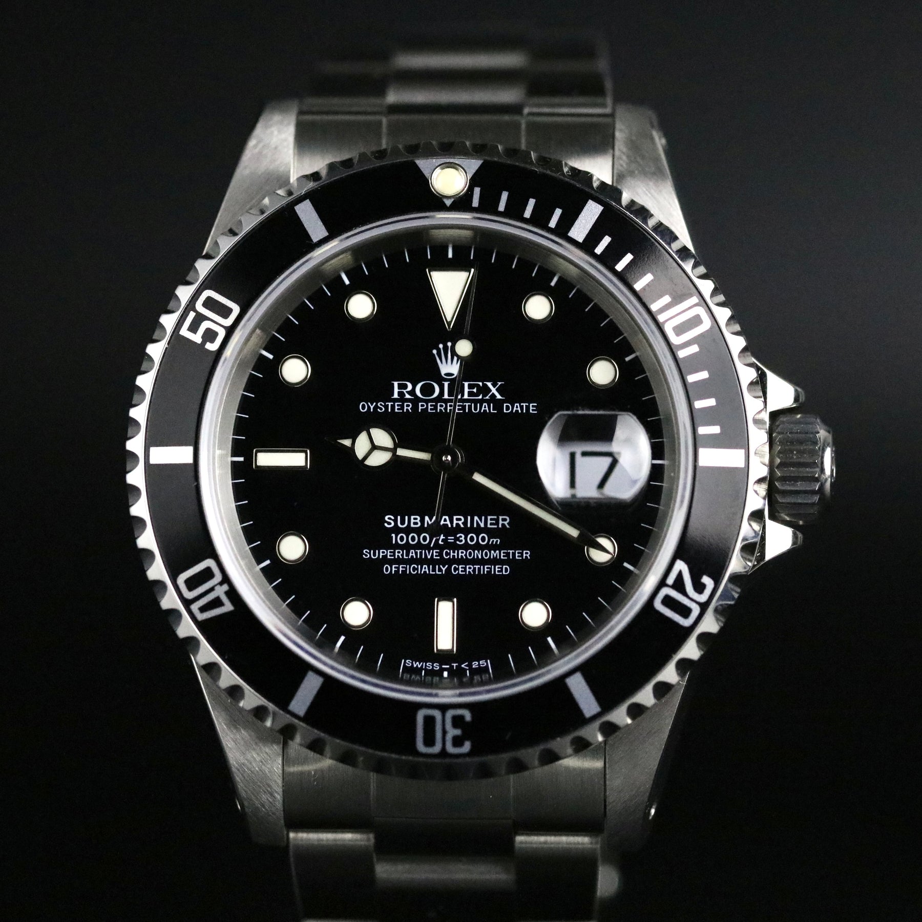 1996 Rolex 16610 Submariner with Rolex Service Card