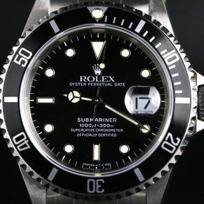 1996 Rolex 16610 Submariner with Rolex Service Card