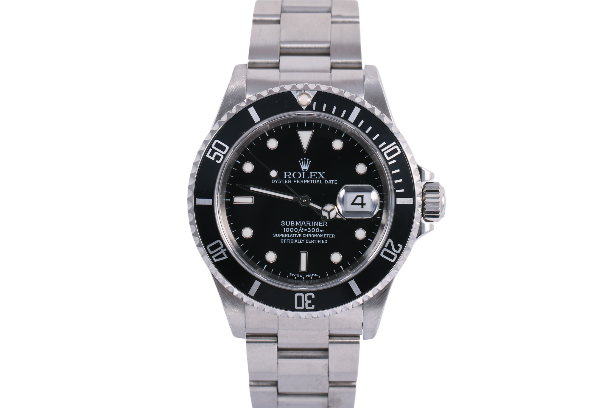 2002 Rolex Submariner Date 40mm - 16610 (Solid End Links)