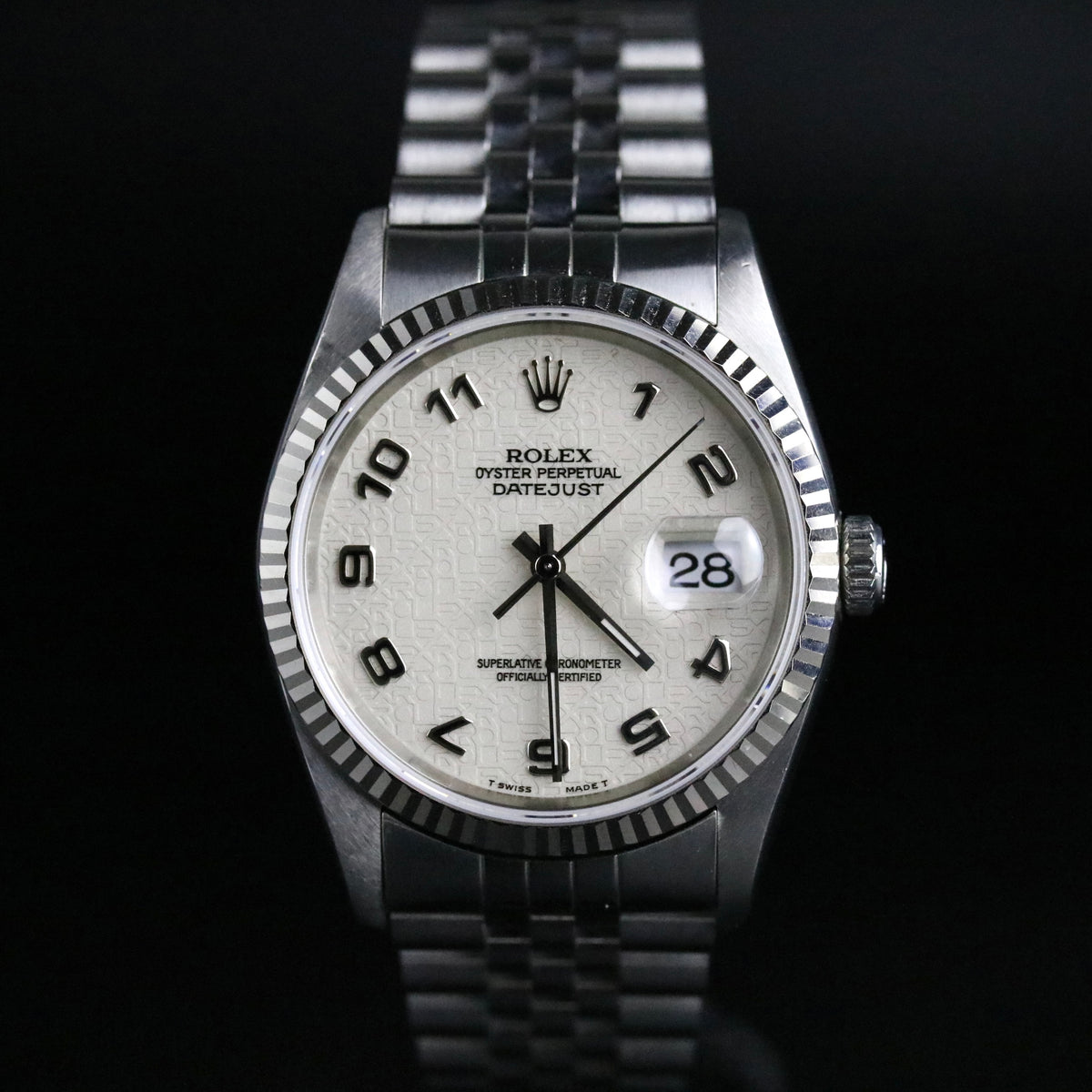 1994 Rolex 16234 Datejust 36mm White Anniversary Dial