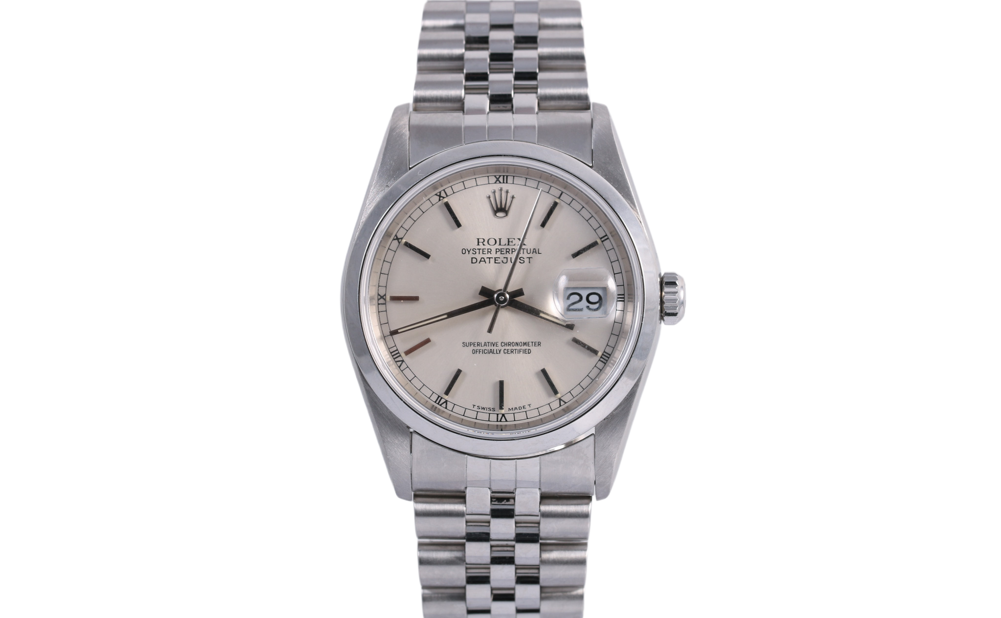 1997 Rolex Datejust 36mm - 16200 (Silver)
