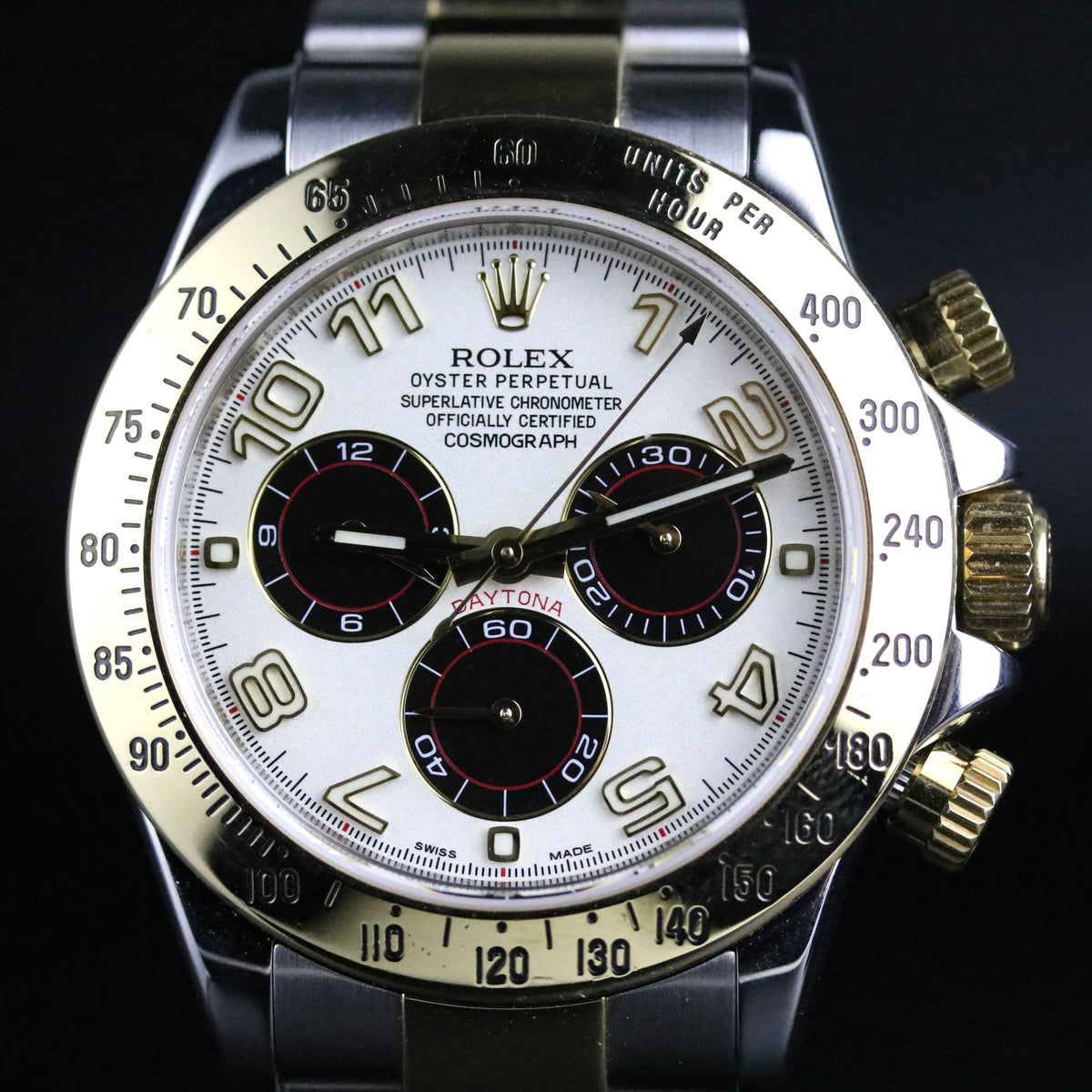 2008 Rolex 116523 Daytona White Racing Dial with Box & Papers