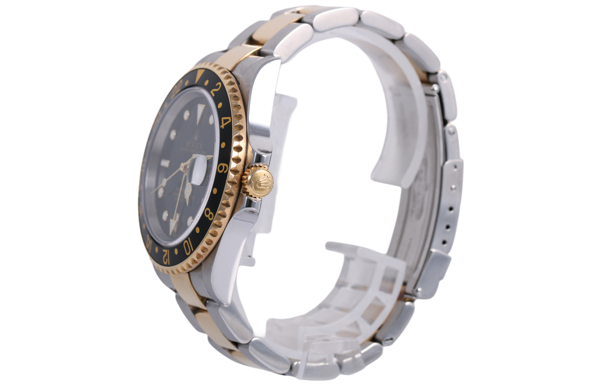 2004 Rolex GMT-Master II 40mm No Holes Case - 16713 (Black)
