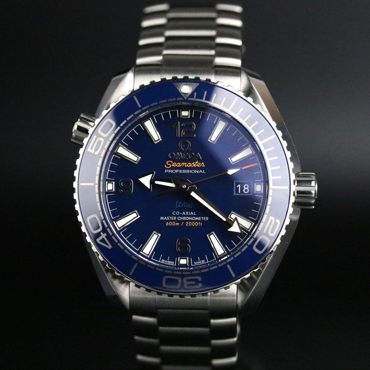 OMEGA 215.30.40.20.03.001 Seamaster Planet Ocean 600 Co-Axial Master with Box & Papers