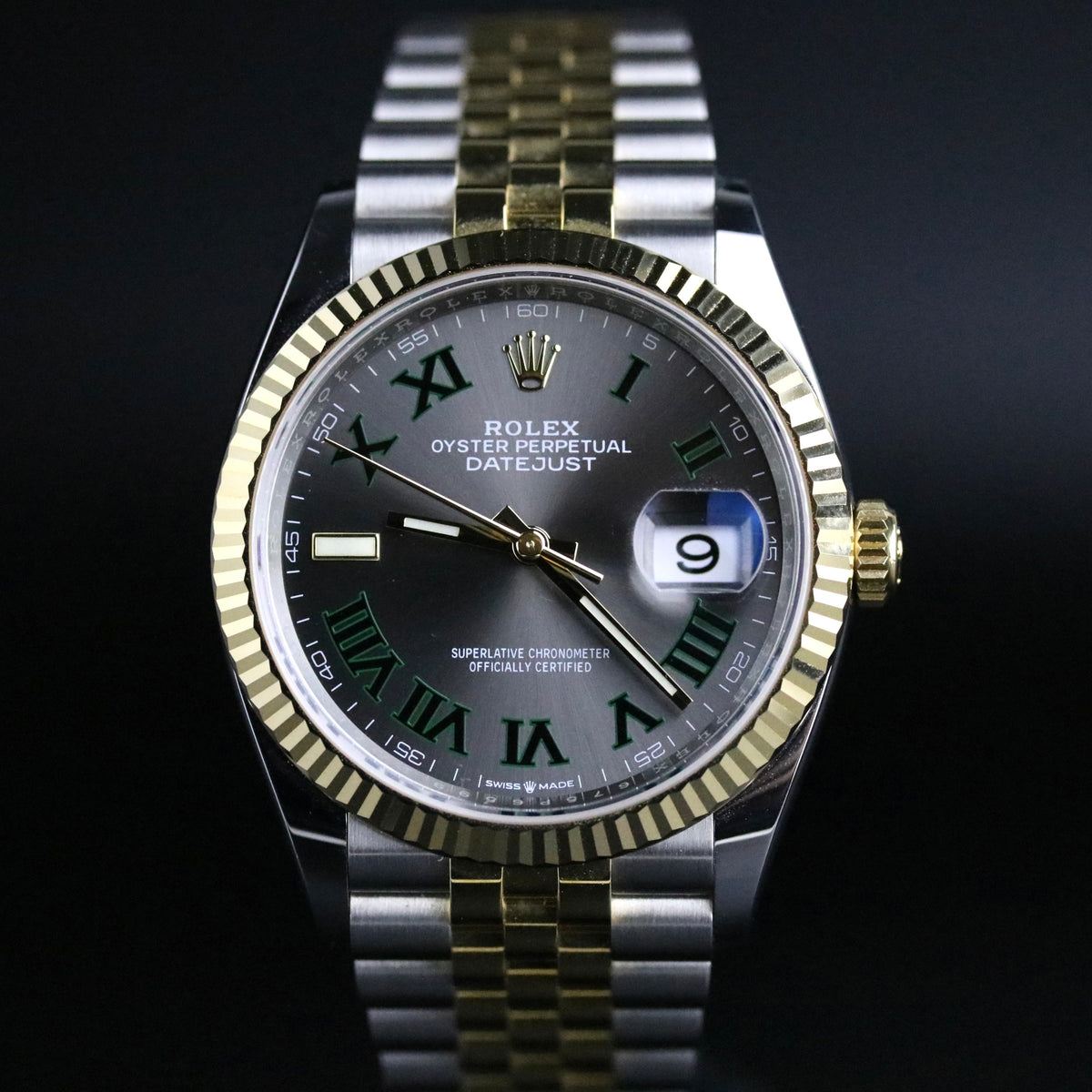 2022 Rolex 126233 Datejust 36mm Wimbledon Dial with Box & Papers