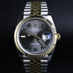 2022 Rolex 126233 Datejust 36mm Wimbledon Dial with Box & Papers