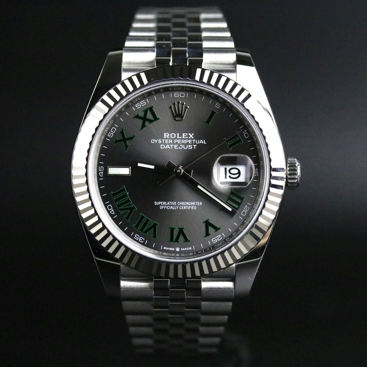 2018 Rolex 126334 Datejust 41mm Wimbledon with Box & Papers