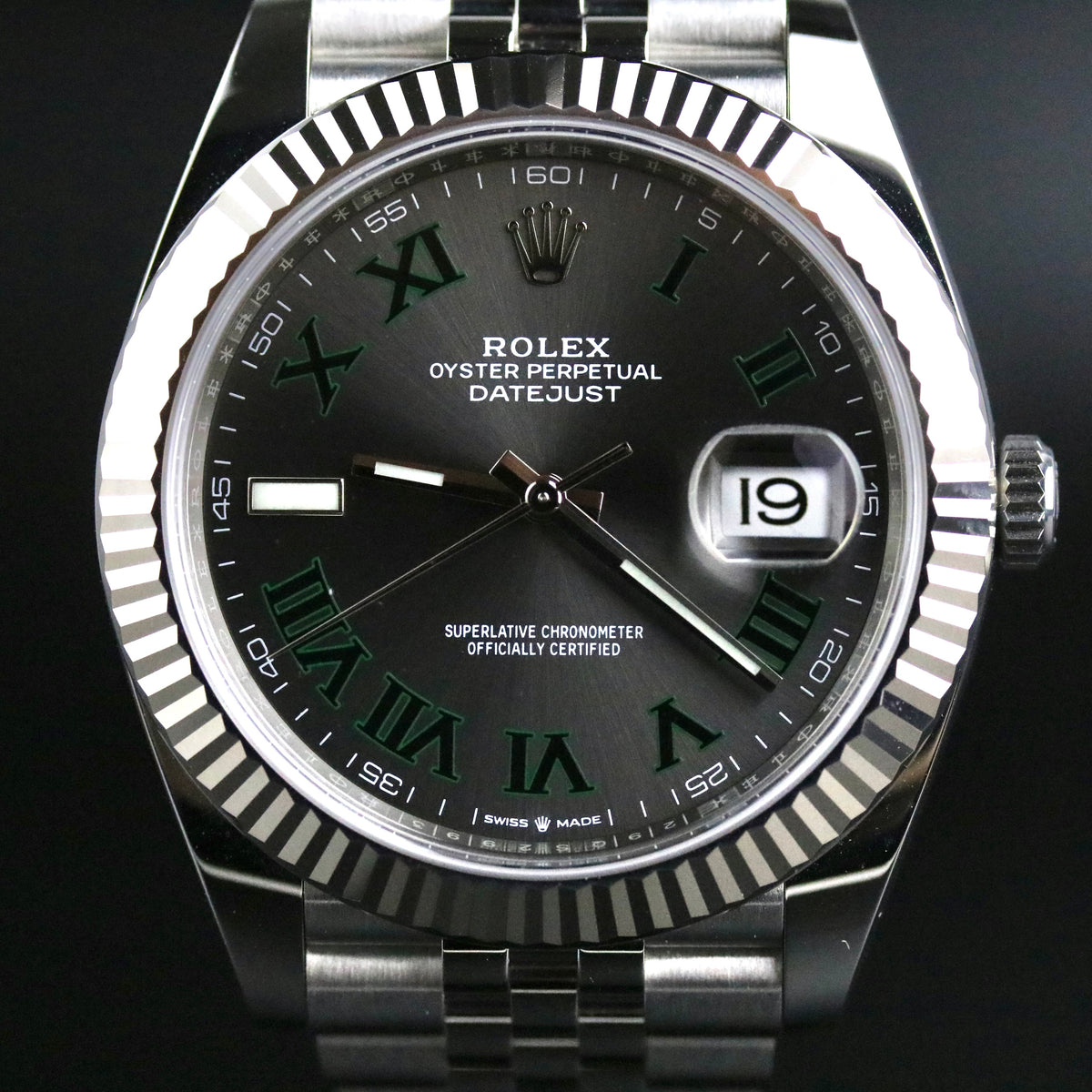 2018 Rolex 126334 Datejust 41mm Wimbledon with Box & Papers