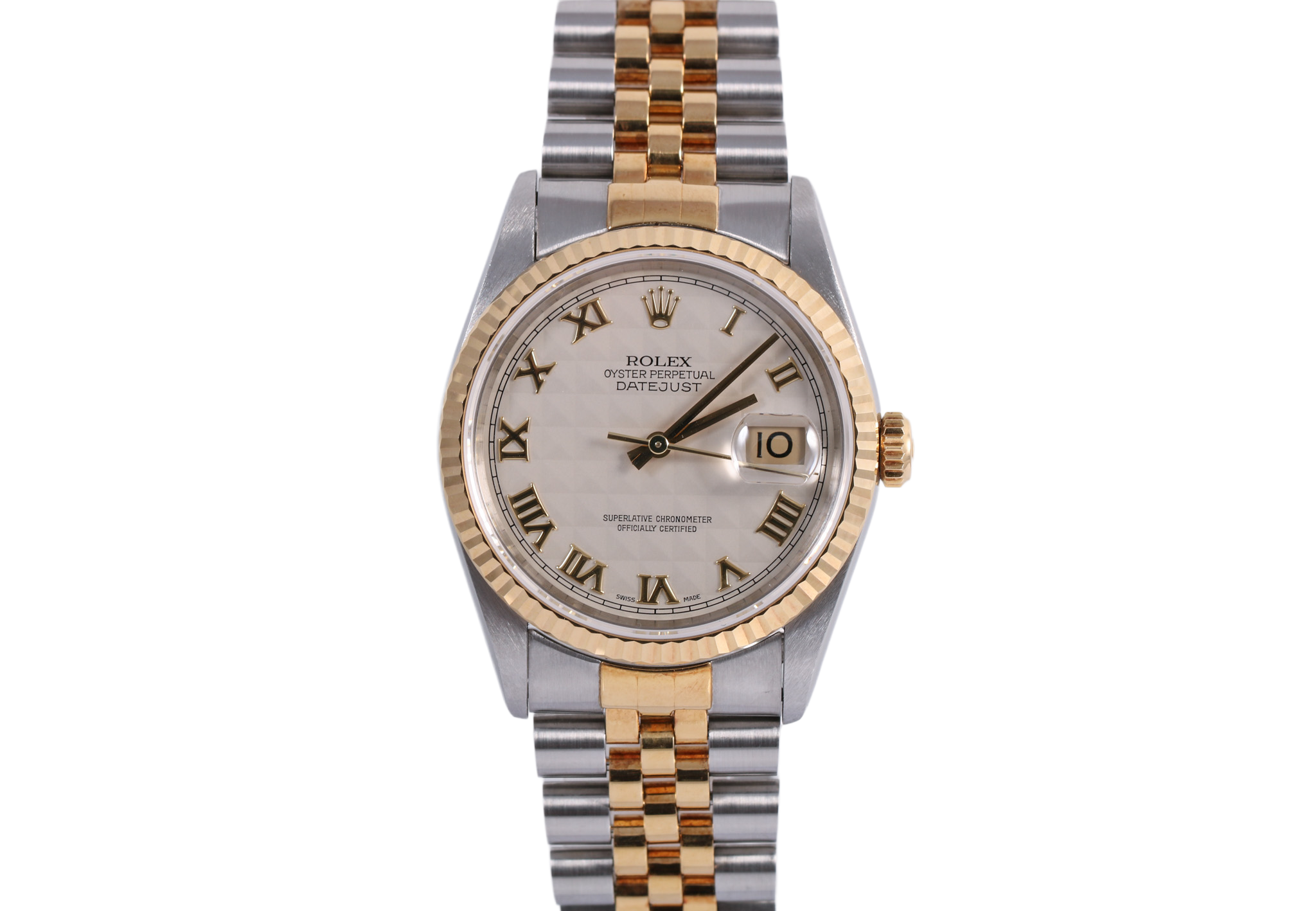 1993 Rolex Datejust 36mm - 16233 (Ivory Pyramid Roman)